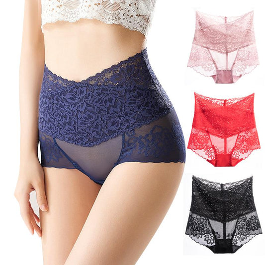 High-waisted butt-lifting cotton crotch women's panties