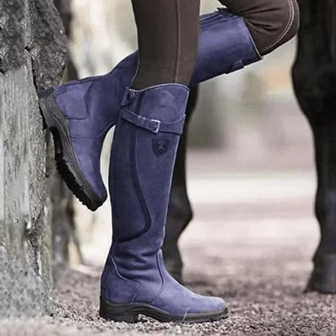 Women's Waterproof High Riding Leather Boots (Buy 2 Free shipping✔）