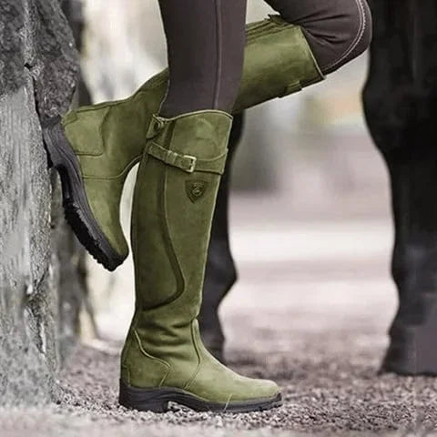 Women's Waterproof High Riding Leather Boots (Buy 2 Free shipping✔）