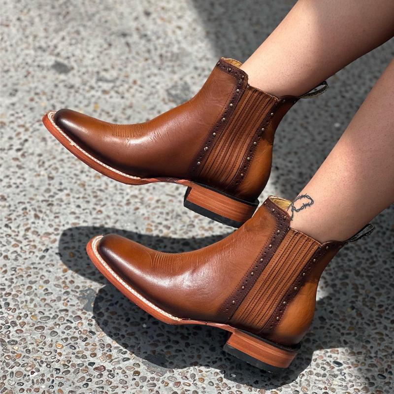 Women's Retro Thick Heel Martin Boots